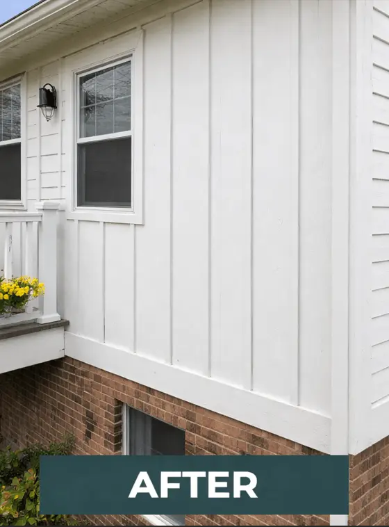 Home 18 Board and Batten Siding Installation After